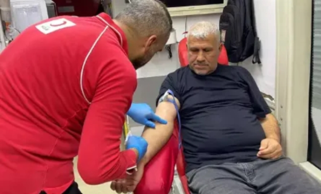 Zonguldak’ta emekli madenciden 85’inci kan bağışı...