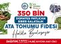350 bin ata tohumu fidesi dağıtılacak...