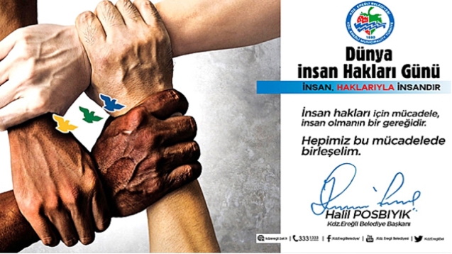 Başkan Posbıyık "İnsan, haklarıyla insandır."